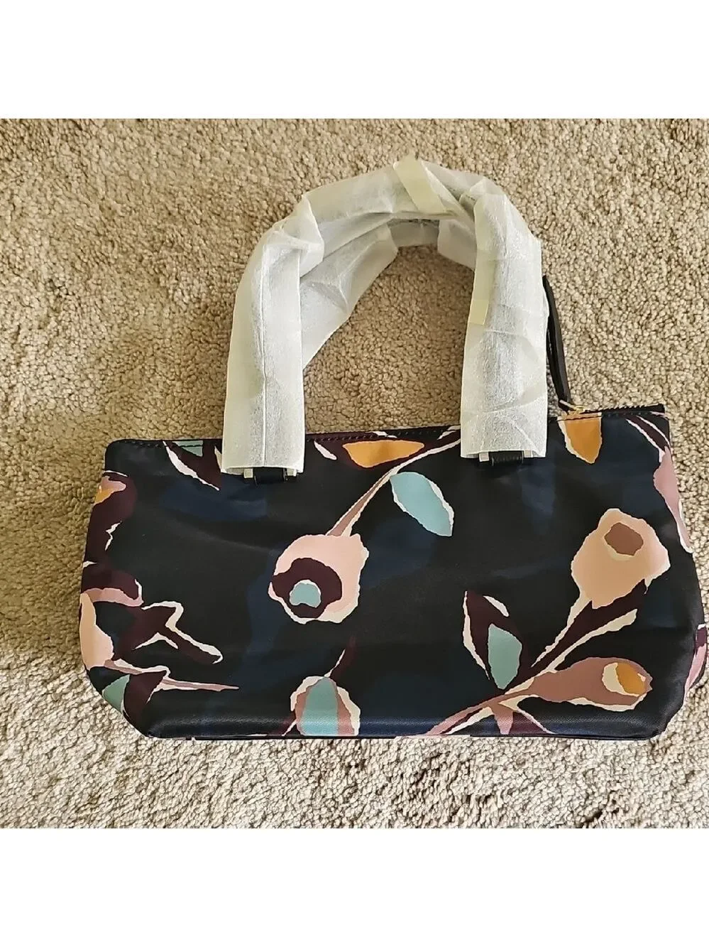 Kate Spade Black and Pink Floral Tote